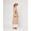 WOOLEN COAT s rovnými rukávy